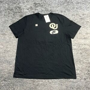 NWT Nike University of Oklahoma Sooners T Shirt Mens XL Black Collegiate Graphic